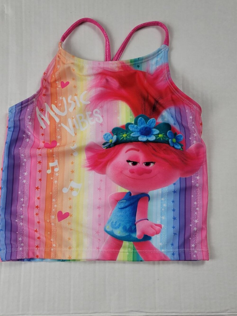 Girls Swimsuit Bundle Size 5/6 Trolls Floatimini Coverup Lot - Picture 4 of 16